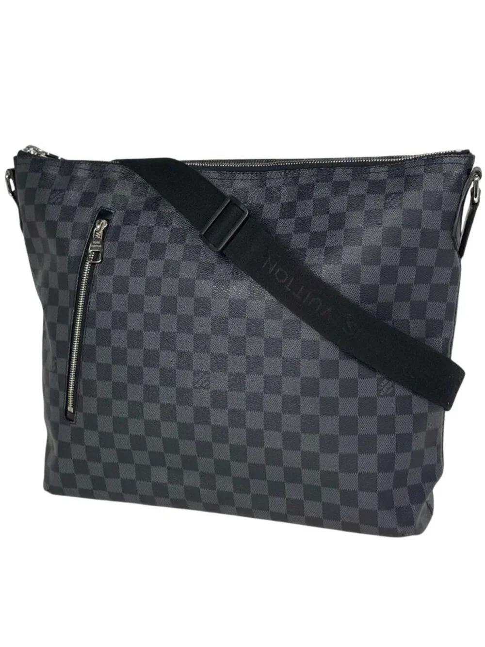 Louis Vuitton Mick GM Shoulder Crossbody Bag Damier Graphite Black